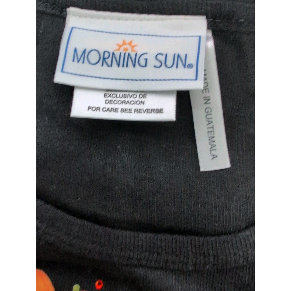 Morning Sun Women's Pumpkin Patch 100% Cotton 3/4 Sleeve Top Size L - New - Picture 4 of 6